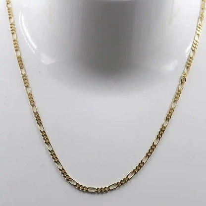 Goldkette Figarokette diamantiert Halskette 2,2 mm - 333-8 Karat Gold - Firma Holzenplotz - Silberketten-Goldketten.de 
