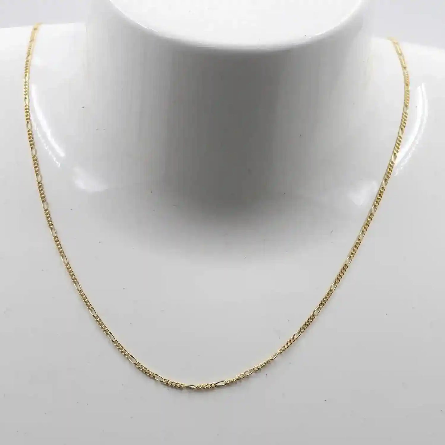 Goldkette Figarokette Länge 36cm - Breite 1,1mm - 585-14 Karat Gold