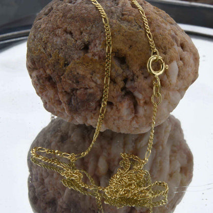 Goldkette Figarokette Länge 36cm - Breite 1,5mm - 585-14 Karat Gold