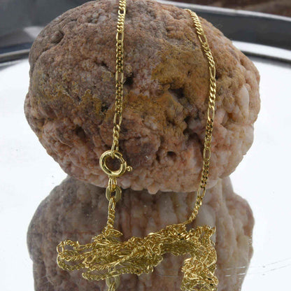 Goldkette Figarokette Länge 36cm - Breite 1,5mm - 585-14 Karat Gold