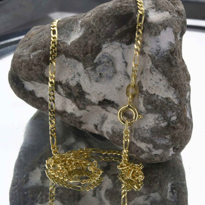 Goldkette Figarokette Länge 36cm - Breite 1,9mm - 585-14 Karat Gold