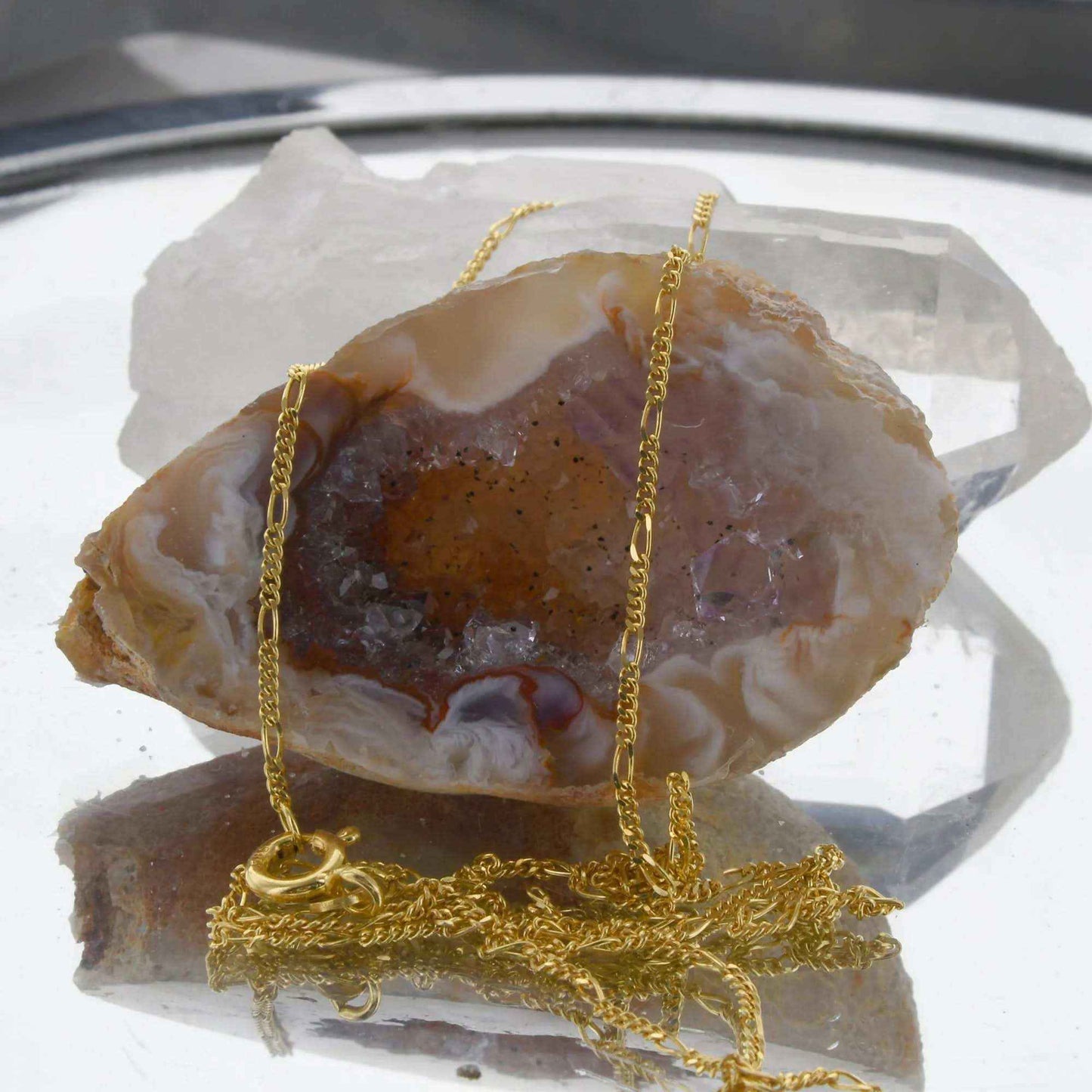 Goldkette Figarokette Länge 42cm - Breite 1,1mm - 585-14 Karat Gold