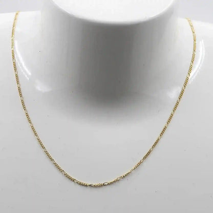 Goldkette Figarokette Länge 42cm - Breite 1,1mm - 585-14 Karat Gold
