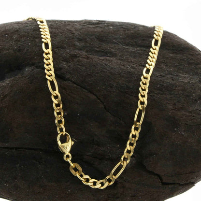 Goldkette Figarokette Länge 45cm - Breite 2,8mm - 585-14 Karat Gold