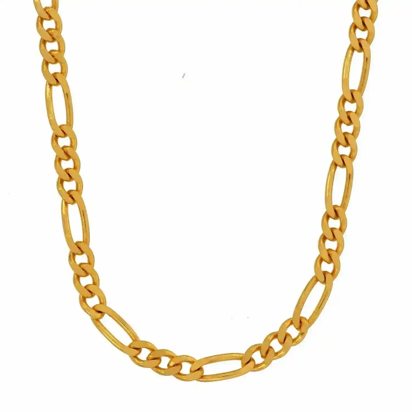 Goldkette Figarokette Länge 50cm - Breite 3,3mm - 585-14 Karat Gold - Firma Holzenplotz - Silberketten-Goldketten.de 