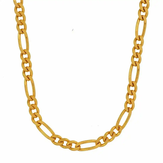 Goldkette Figarokette Länge 50cm - Breite 3,3mm - 585-14 Karat Gold - Firma Holzenplotz - Silberketten-Goldketten.de 