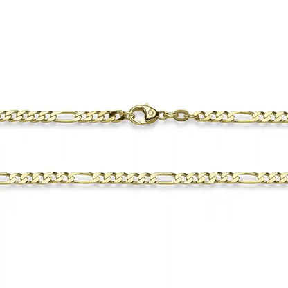 Goldkette Figarokette Länge 60cm - Breite 3,5mm - 585-14 Karat Gold