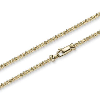 Goldkette Franco Halskette Breite 2,0 mm massiv 585-14 Karat Gold - Firma Holzenplotz - Silberketten-Goldketten.de 
