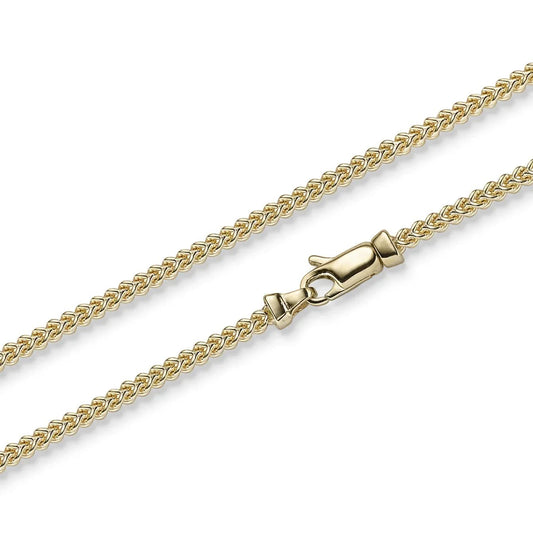 Goldkette Franco Halskette Breite 2,0 mm massiv 585 - 14 Karat Gold - Firma Holzenplotz - Silberketten - Goldketten.de