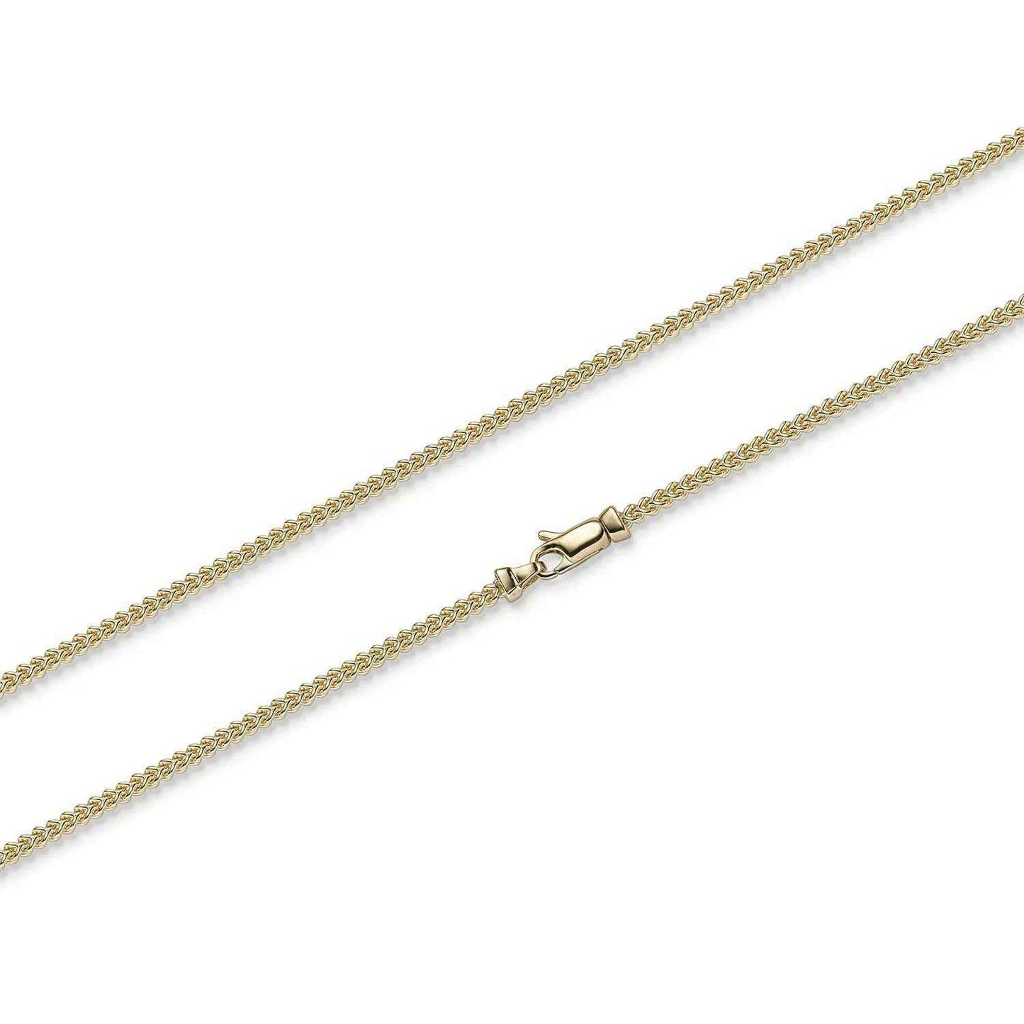 Goldkette Franco Halskette Breite 2,0 mm massiv 585-14 Karat Gold - Firma Holzenplotz - Silberketten-Goldketten.de 