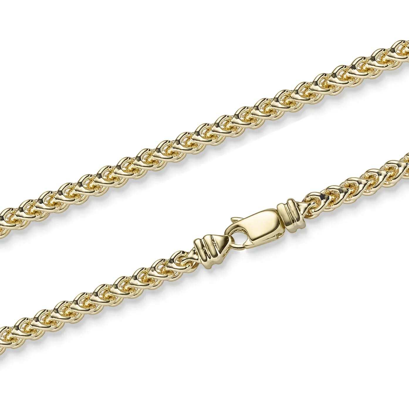 Goldkette Franco Halskette Breite 3,5 mm massiv 585 - 14 Karat Gold - Firma Holzenplotz - Silberketten - Goldketten.de