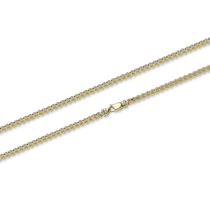 Goldkette Franco Halskette Breite 3,5 mm massiv 585-14 Karat Gold - Firma Holzenplotz - Silberketten-Goldketten.de 
