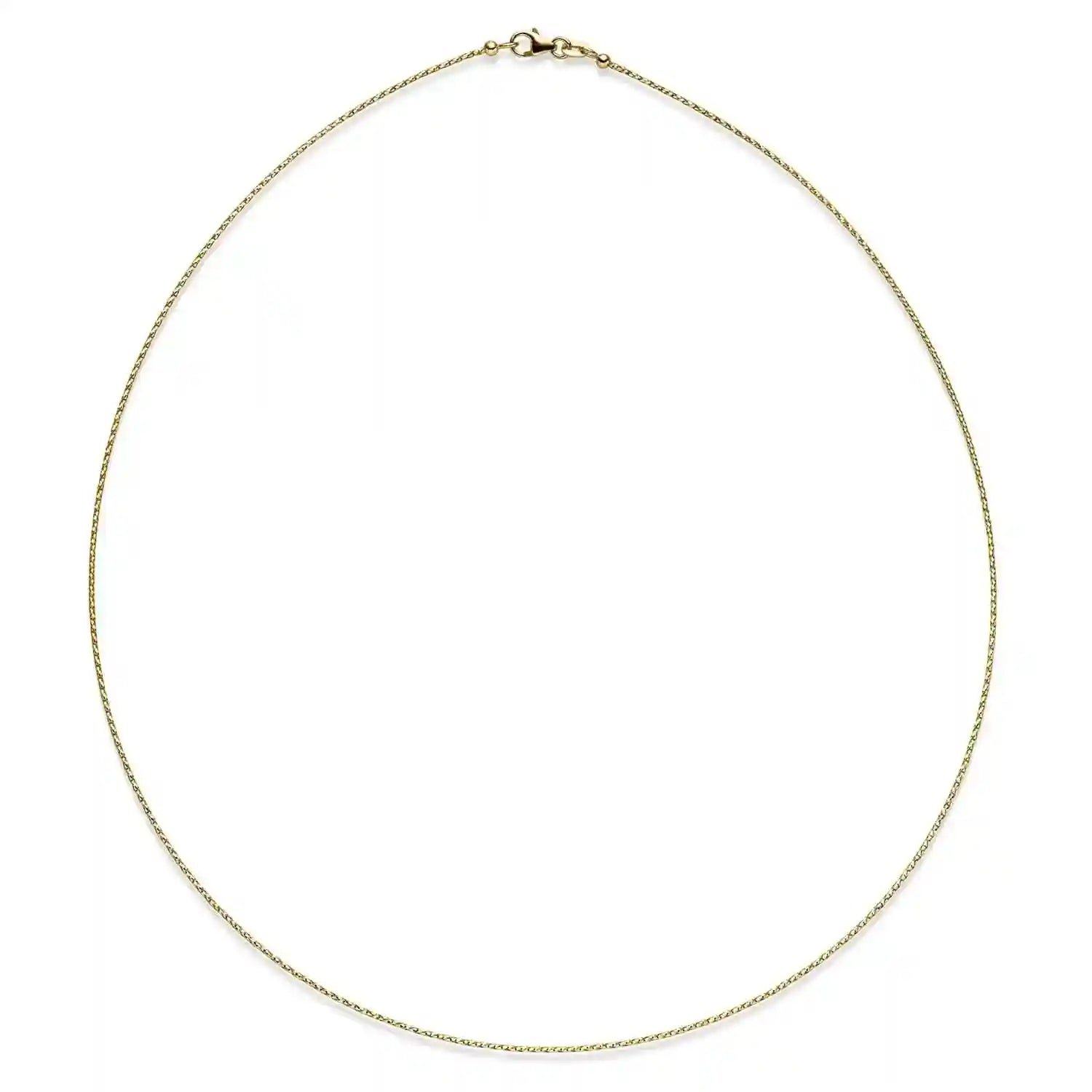 Goldkette Halskette Omegareif 0,75 mm aus massiv 585 - 14 Karat Gold - Firma Holzenplotz - Silberketten-Goldketten.de 