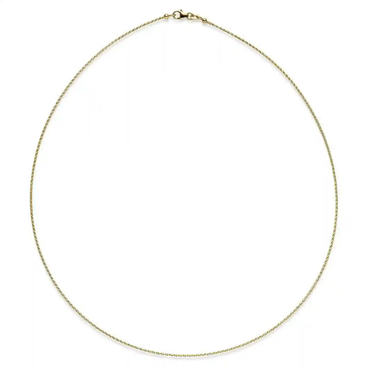 Goldkette Halskette Omegareif 0,75 mm aus massiv 585 - 14 Karat Gold - Firma Holzenplotz - Silberketten-Goldketten.de 