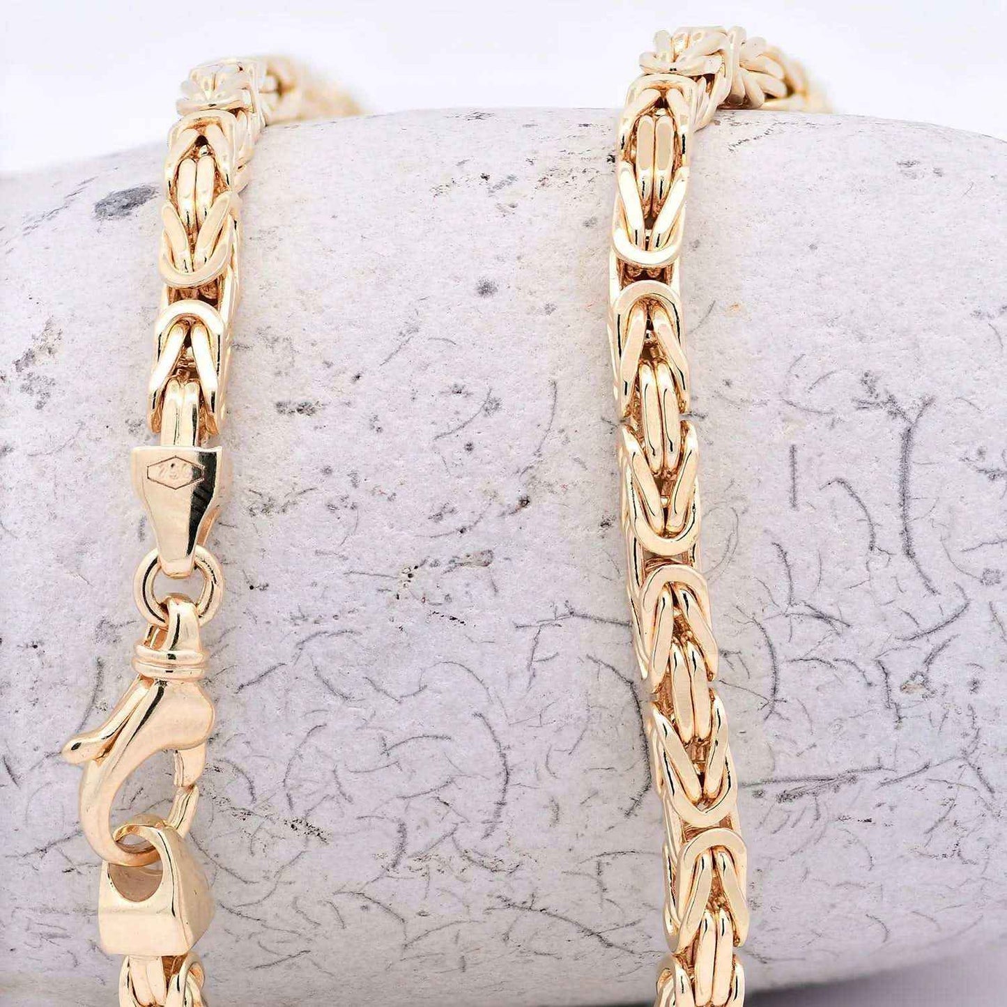 Goldkette Königskette Breite 4,0mm - 750-18 Karat Gold