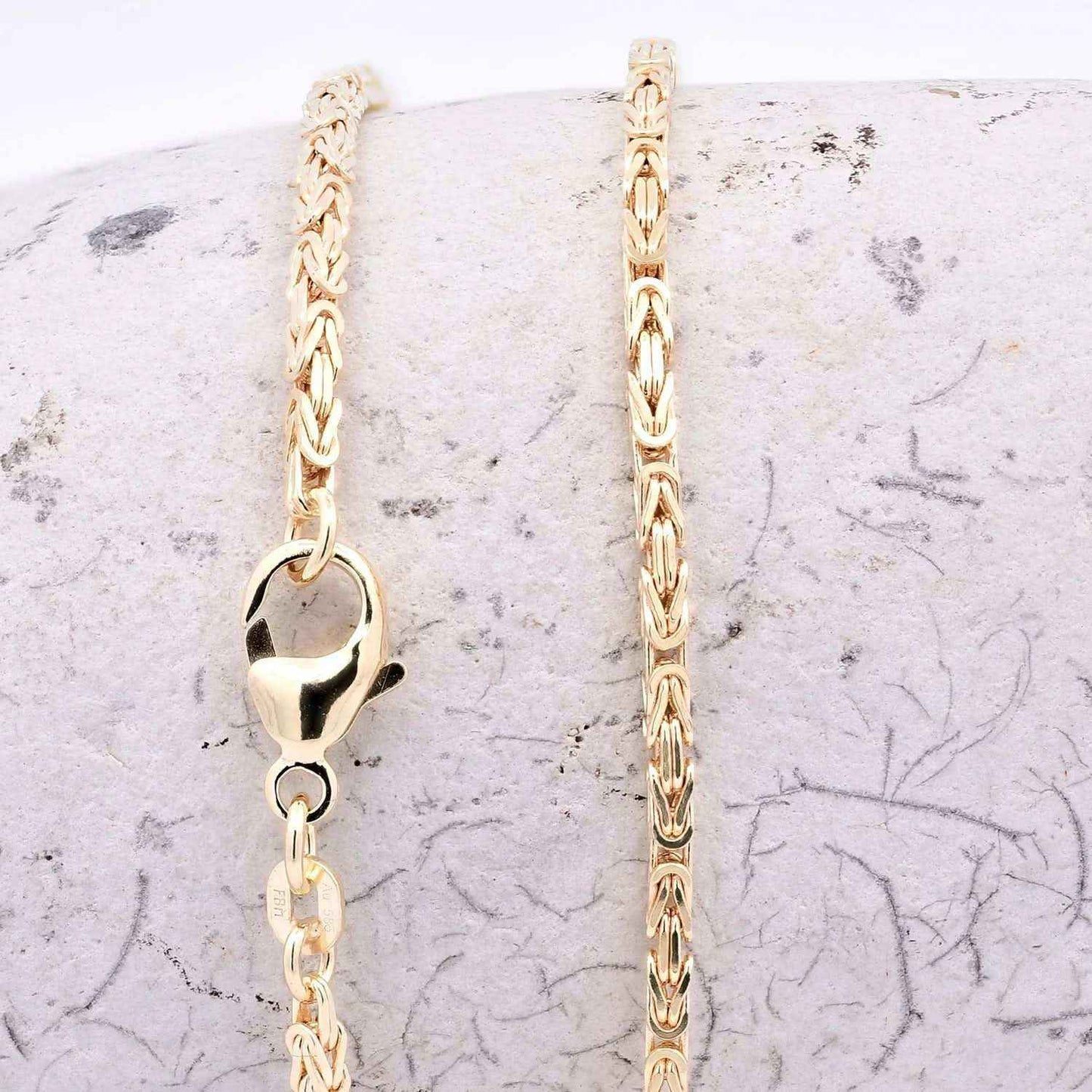 Goldkette Königskette Halskette Breite 1,8 mm - 585 - 14 Karat Gold