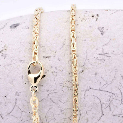 Goldkette Königskette Halskette Breite 1,8 mm - 585 - 14 Karat Gold