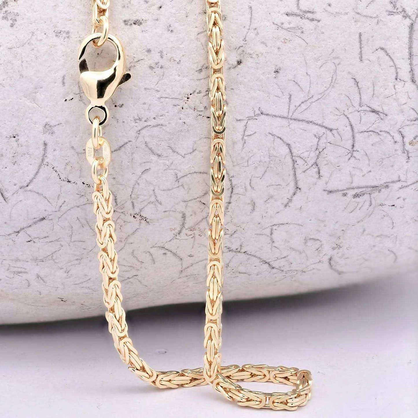 Goldkette Königskette Halskette Breite 1,8 mm - 585 - 14 Karat Gold