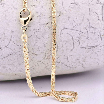 Goldkette Königskette Halskette Breite 1,8 mm - 585 - 14 Karat Gold