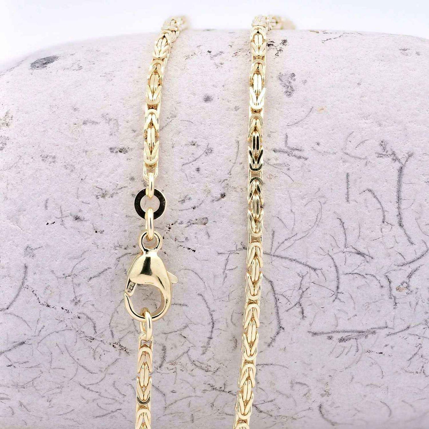 Goldkette Königskette Halskette Breite 1,8 mm massiv 333-8 Karat Gold
