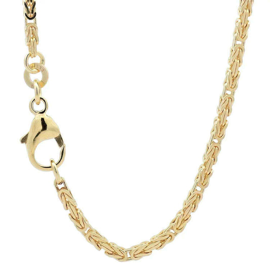 Goldkette Königskette Halskette Breite 1,8 mm massiv 333-8 Karat Gold - Firma Holzenplotz - Silberketten-Goldketten.de 