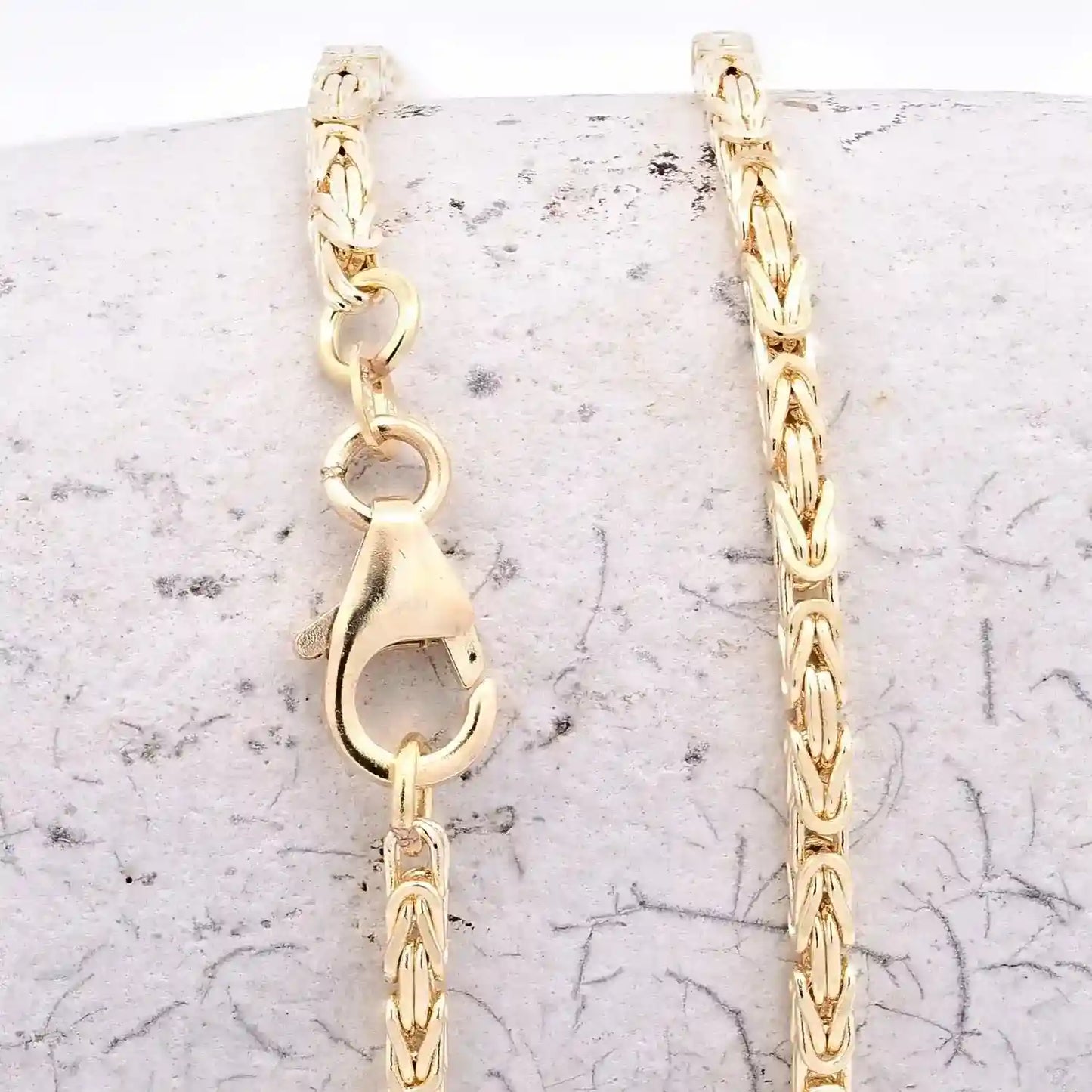 Goldkette Königskette Halskette Breite 2,0 mm - 585 - 14 Karat Gold