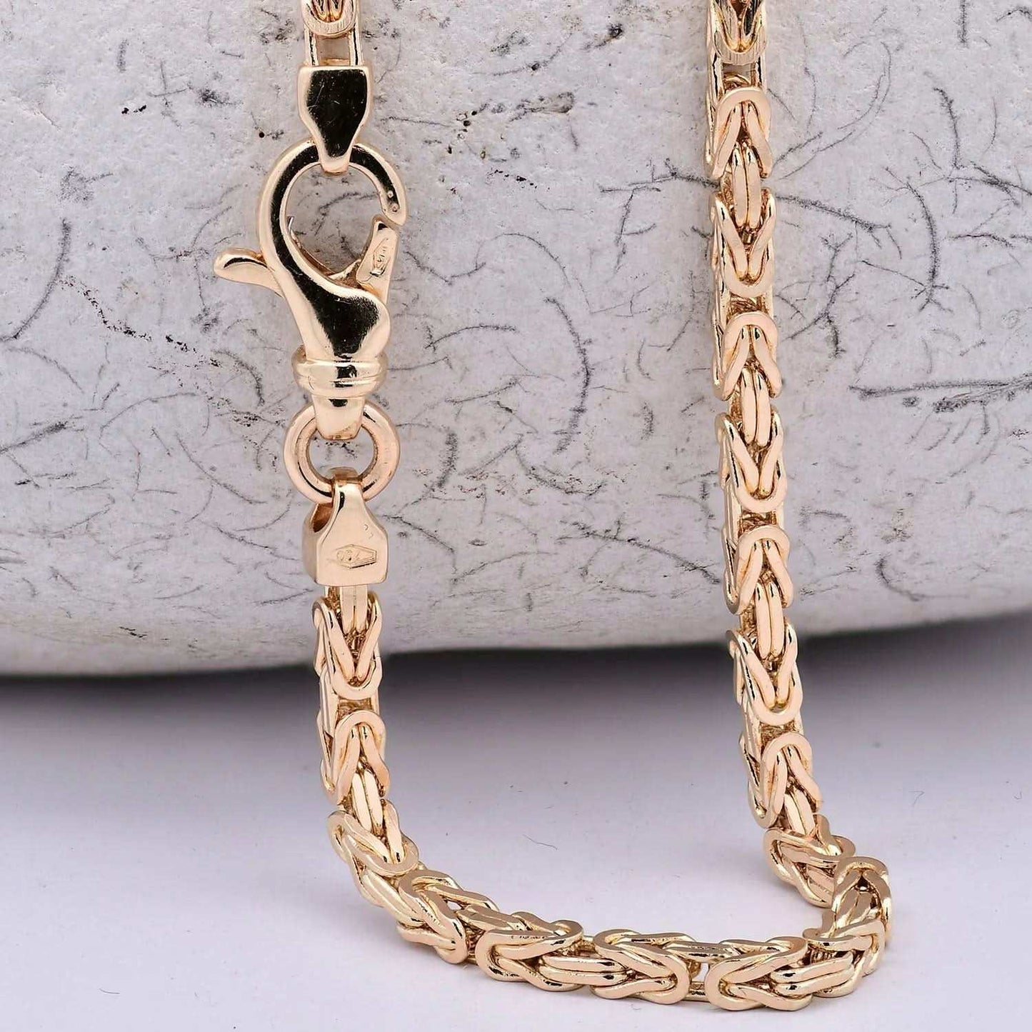 Goldkette Königskette Halskette Breite 2,5 mm massiv 750-18 Karat Gold