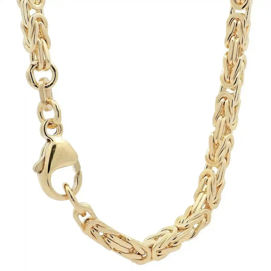 Goldkette Königskette Halskette Breite 3,0 mm - 585 - 14 Karat Gold - Firma Holzenplotz - Silberketten-Goldketten.de 