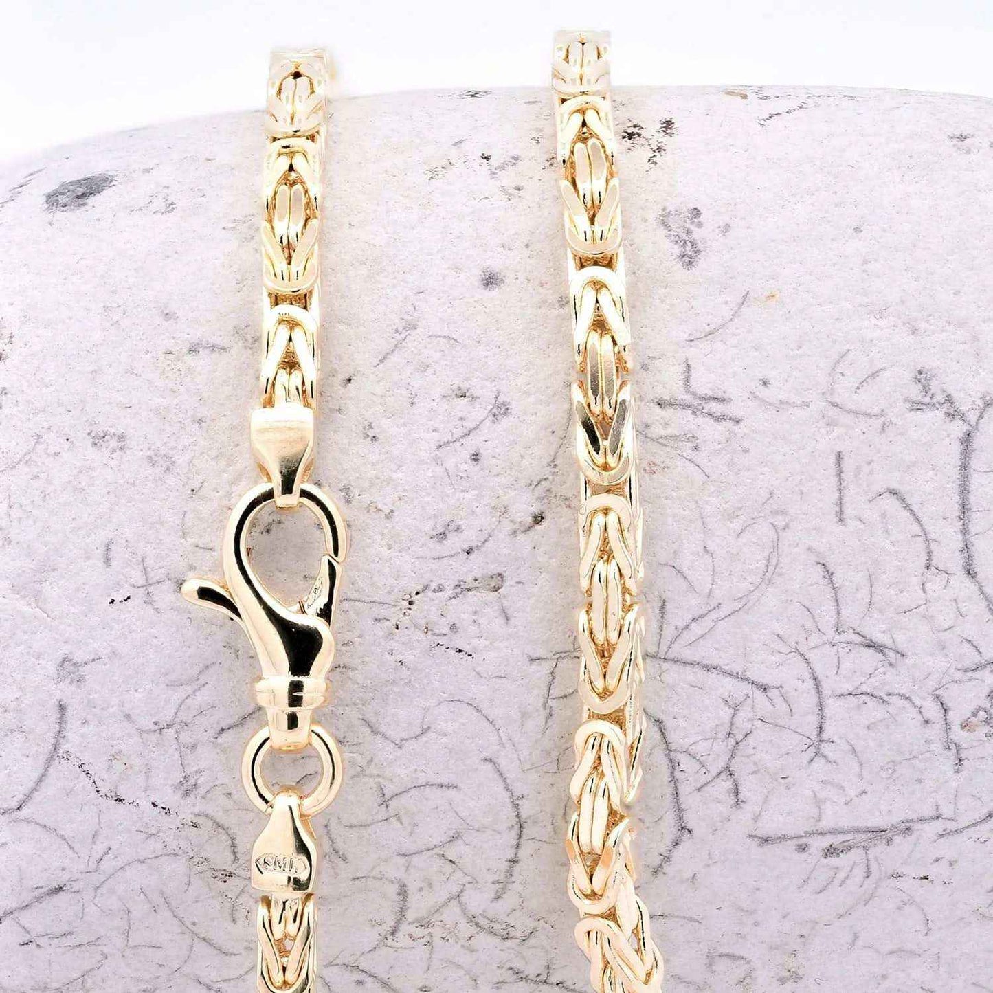 Goldkette Königskette Halskette Breite 3,0 mm massiv 585-14 Karat Gold