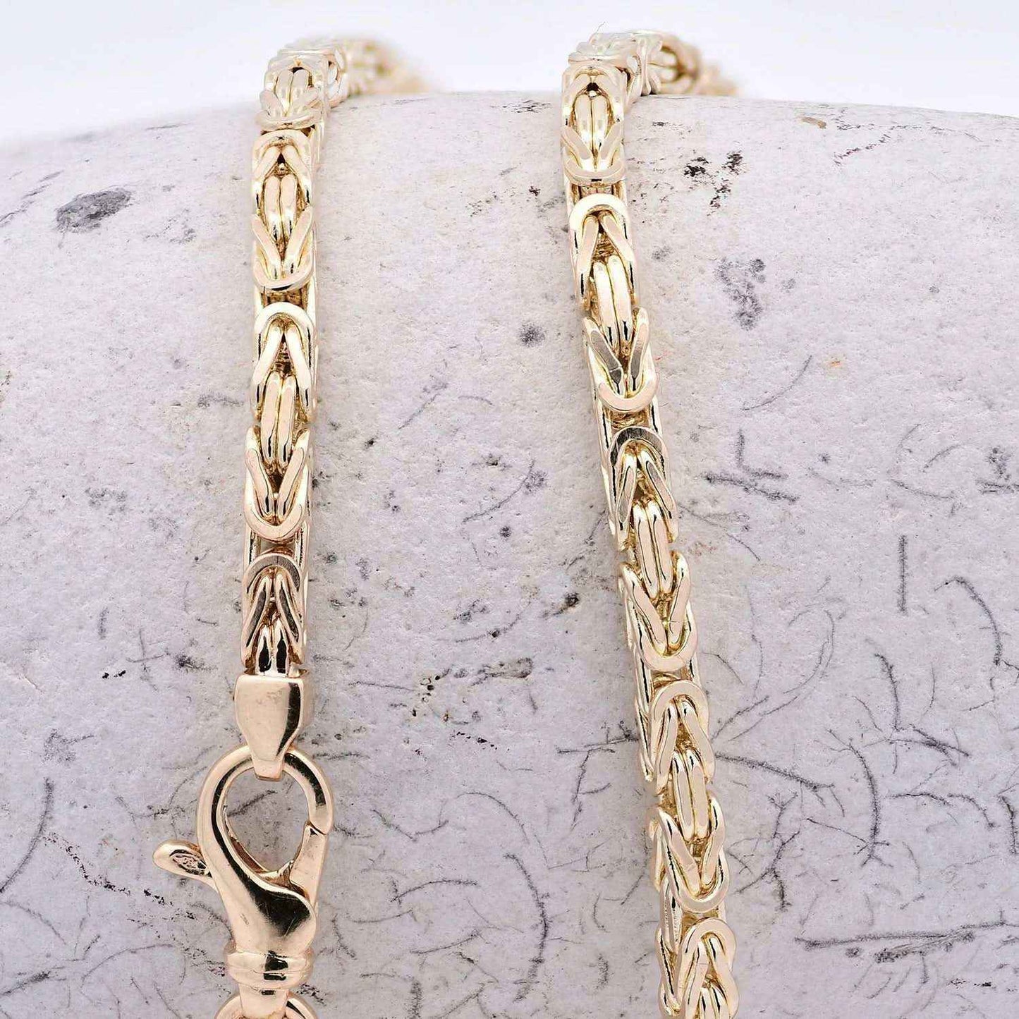 Goldkette Königskette Halskette Breite 3,0 mm massiv 750-18 Karat Gold