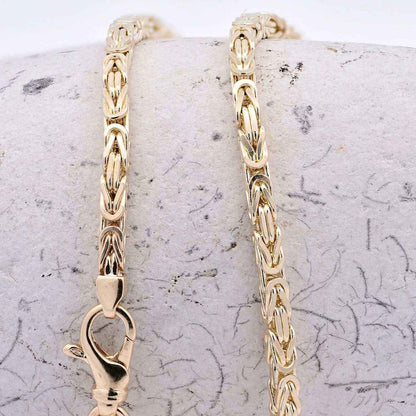 Goldkette Königskette Halskette Breite 3,0 mm massiv 750-18 Karat Gold