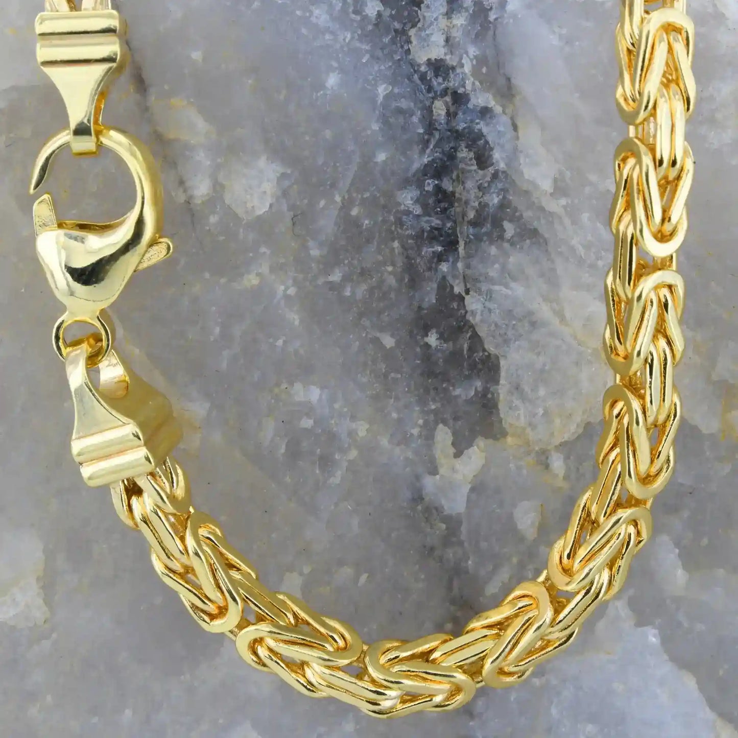 Goldkette Königskette Halskette Breite 4,0 mm massiv 333-8 Karat Gold