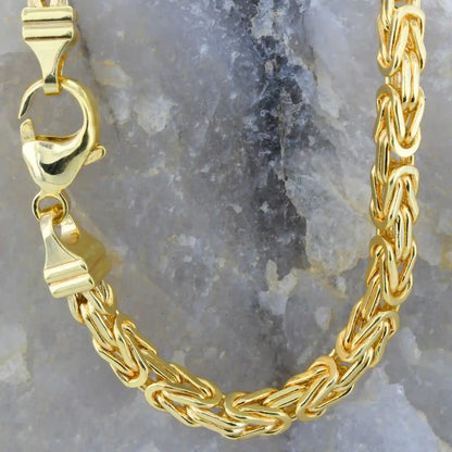 Goldkette Königskette Halskette Breite 4,0 mm massiv 333-8 Karat Gold