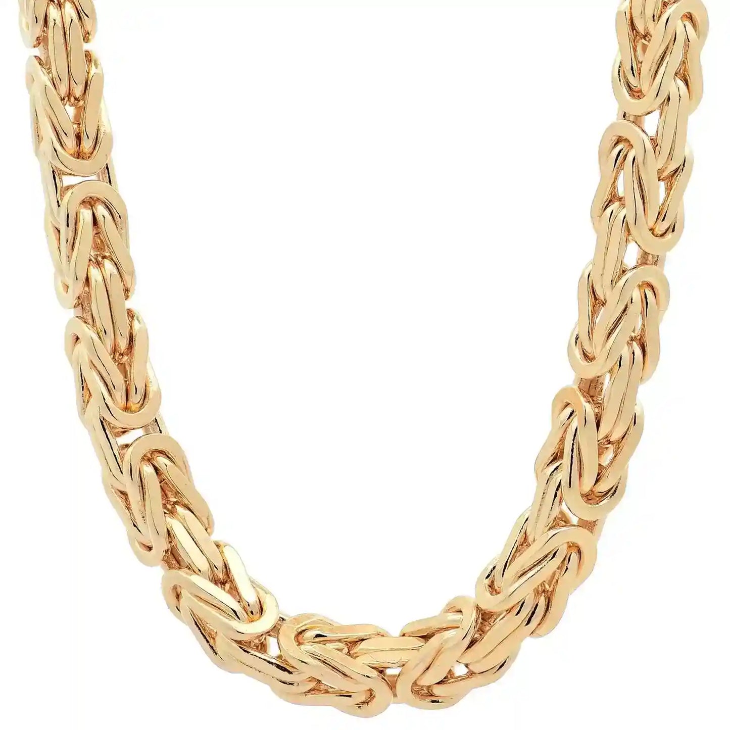 Goldkette Königskette Halskette Breite 4,0 mm massiv 585-14 Karat Gold