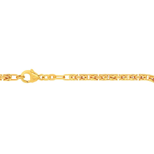 Goldkette Königskette Länge 18,7cm - Breite 2,8mm - 333 - 8 Karat Gold - Firma Holzenplotz - Silberketten - Goldketten.de