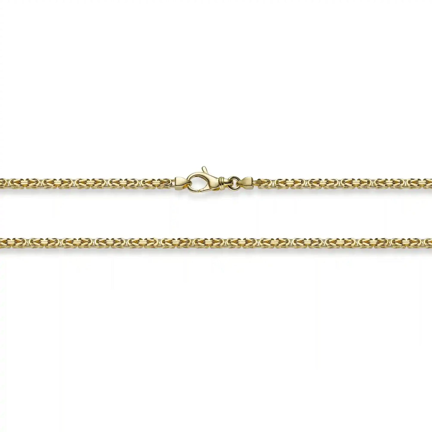 Goldkette Königskette Länge 19cm - Breite 2,5mm - 585-14 Karat Gold