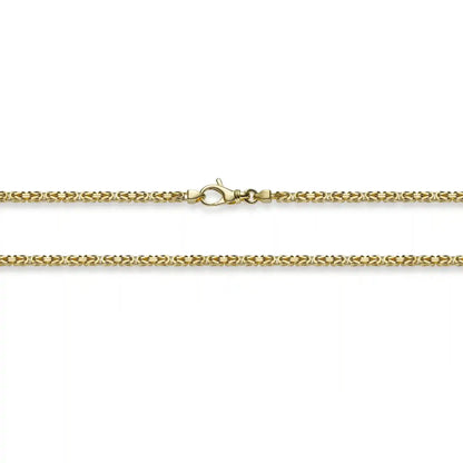 Goldkette Königskette Länge 19cm - Breite 2,5mm - 585-14 Karat Gold
