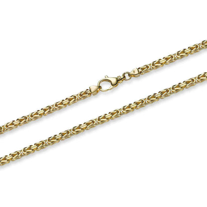 Goldkette Königskette Länge 19cm - Breite 3,0mm - 585-14 Karat Gold