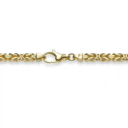 Goldkette Königskette Länge 19cm - Breite 4,0mm - 585-14 Karat Gold