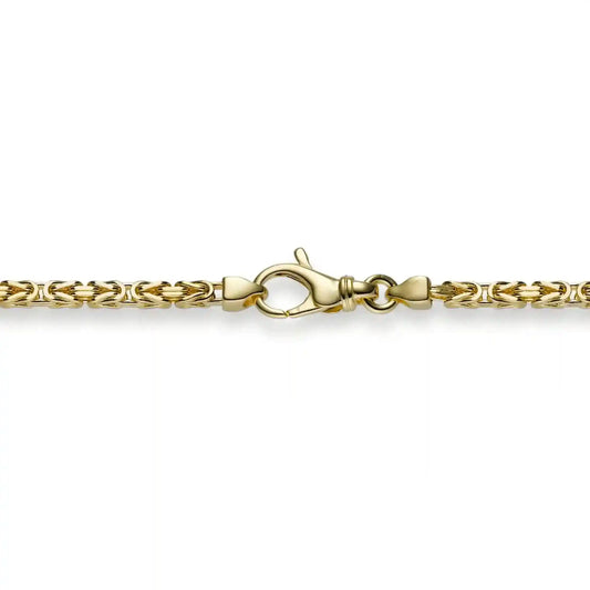 Goldkette Königskette Länge 21cm - Breite 2,5mm - 585-14 Karat Gold