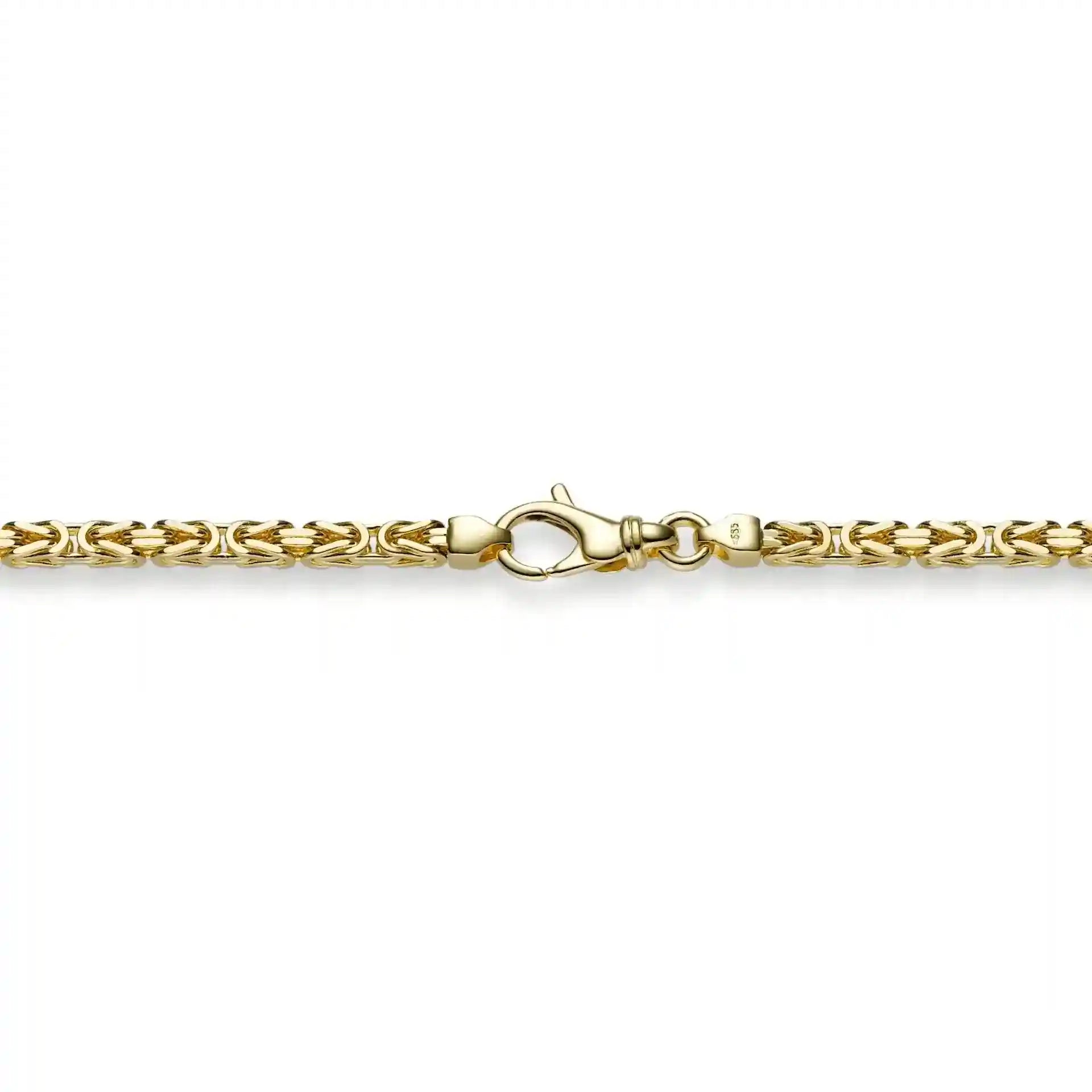 3,0 mm 21 cm 750 - 18 Karat Gold Armkette Königskette massiv Gold hochwertige Goldkette 14,5 g