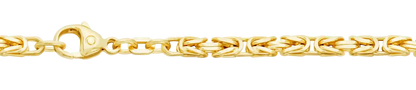 Goldkette Königskette Länge 21cm - Breite 3,2mm - 585-14 Karat Gold
