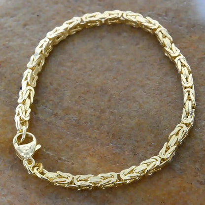 Goldkette Königskette Länge 21cm - Breite 3,2mm - 585-14 Karat Gold