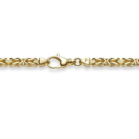 Goldkette Königskette Länge 21cm - Breite 4,0mm - 585-14 Karat Gold