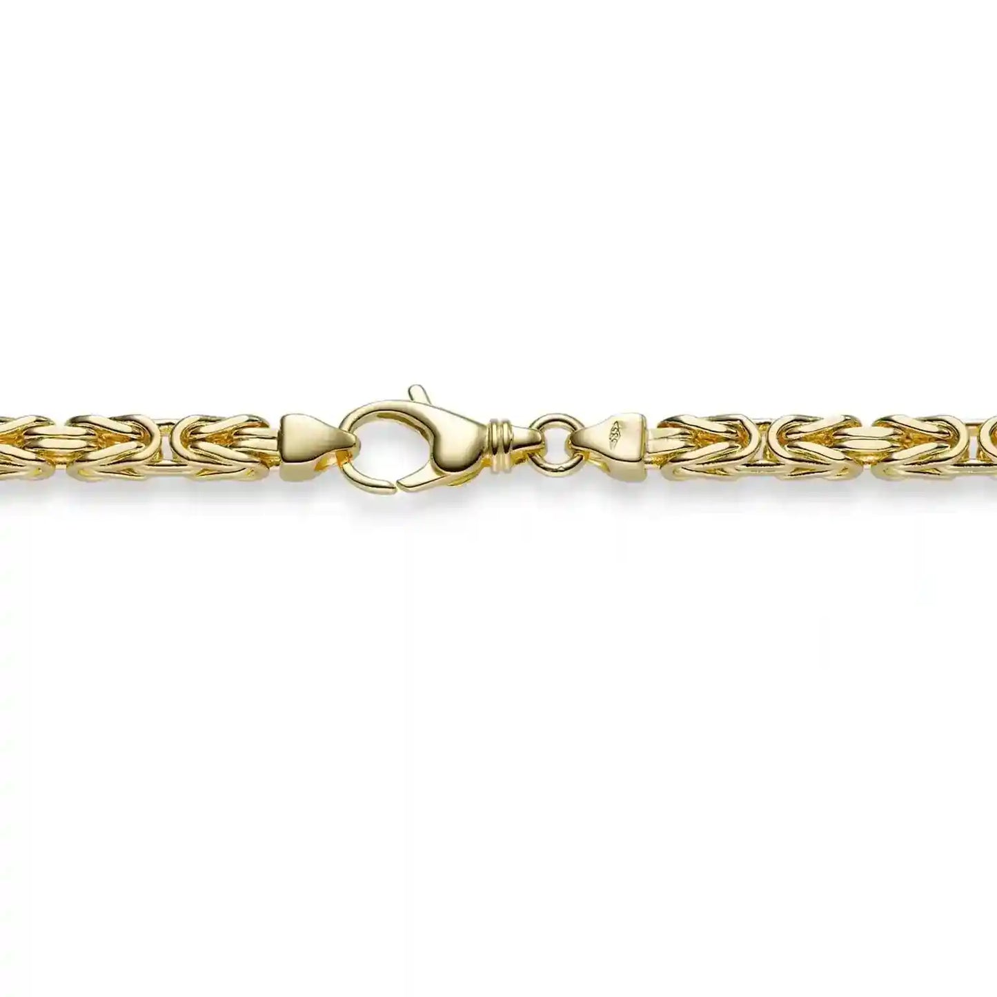 Goldkette Königskette Länge 21cm - Breite 4,0mm - 750-18 Karat Gold
