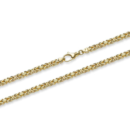 Goldkette Königskette Länge 21cm - Breite 4,0mm - 750-18 Karat Gold