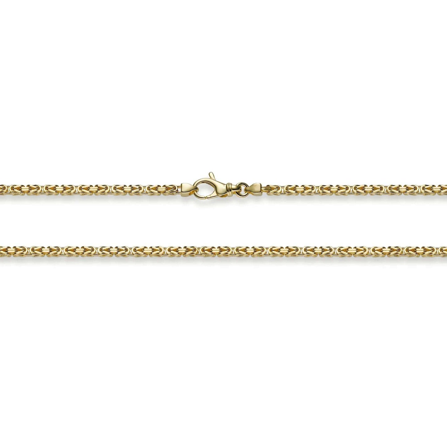 Goldkette Königskette Länge 45cm - Breite 2,5mm - 585-14 Karat Gold