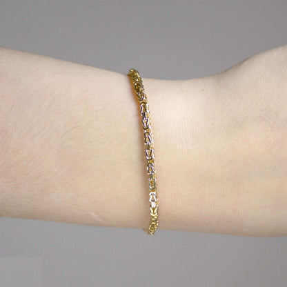 Goldkette Königskette Länge 45cm - Breite 2,5mm - 585-14 Karat Gold