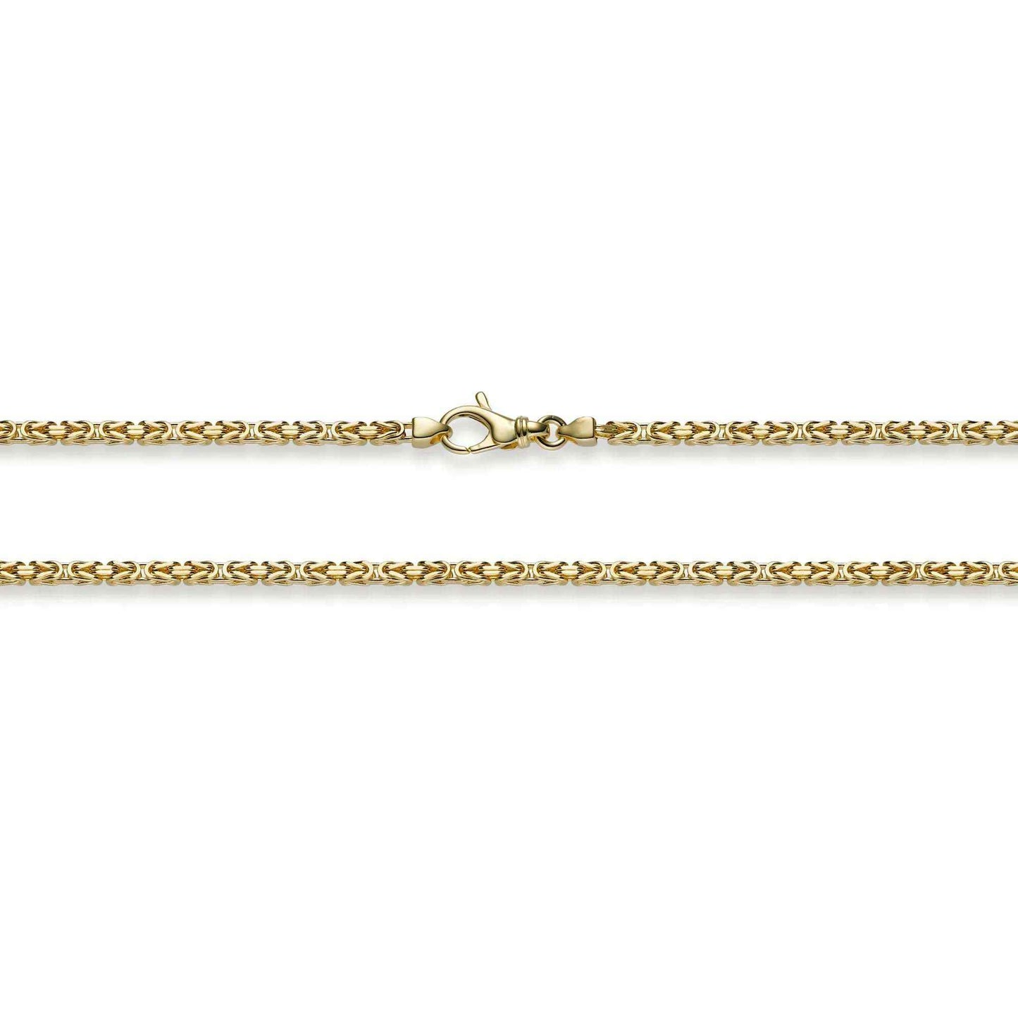 Goldkette Königskette Länge 45cm - Breite 2,5mm - 585-14 Karat Gold