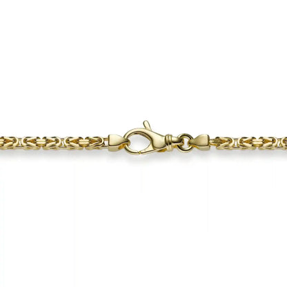 Goldkette Königskette Länge 45cm - Breite 2,5mm - 585-14 Karat Gold